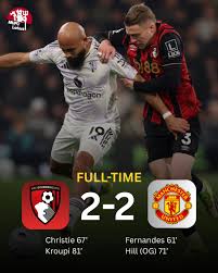 Manchester United 2-2 AFC Bournemouth